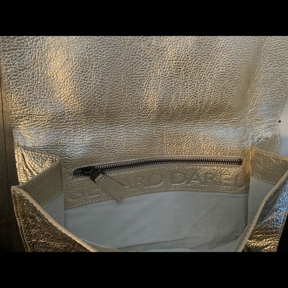 Gerard Darel metallic gold soft clutch - Picture 3 of 5